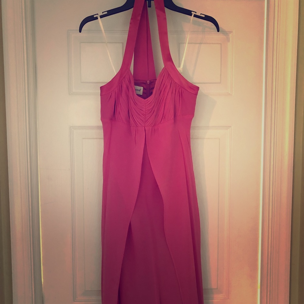 Adorable hot pink knee length dress
